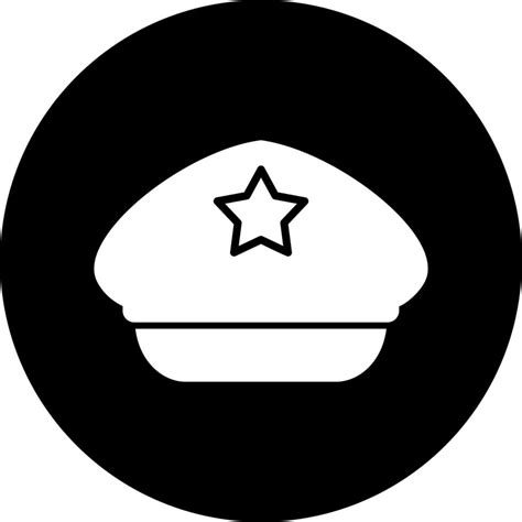 Police Hat Vector Icon 21068043 Vector Art at Vecteezy