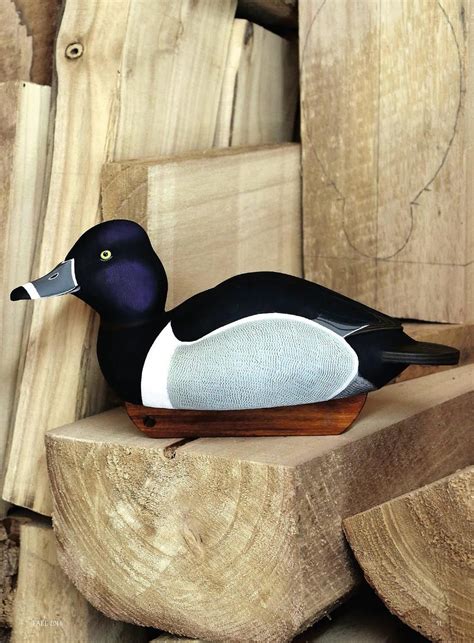 A Competition Gunning Ring-necked Duck | Duck decoys, Decoy carving, Wildfowling