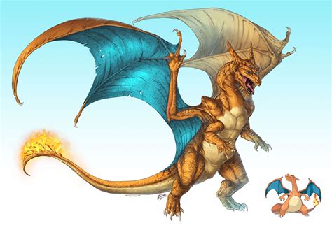 Here's my realistic interpretation for Charizard; one of my favourite fire types (and Pokémon ...