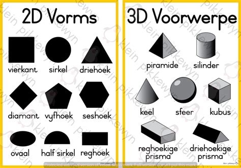 2D Vorms en 3D Voorwerpe (wit) - Classroom101