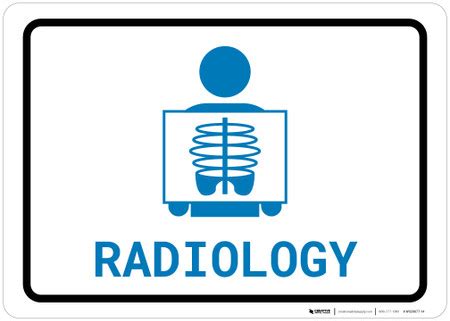 Radiology with Icon Landscape v2 - Wall Sign