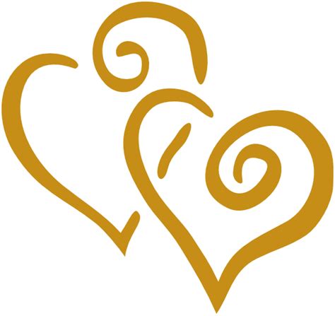 Gold Hearts Clip Art at Clker.com - vector clip art online, royalty free & public domain