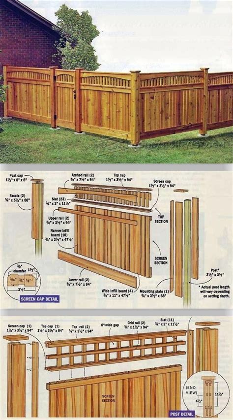 Building a Cedar Fence - Outdoor Plans and Projects | WoodArchivist.com ...