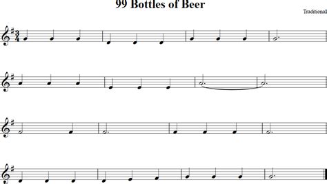 99 Bottles of Beer | Free Violin Sheet Music