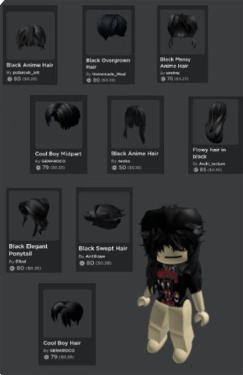 Black Hair Combo -Part 1- Aqua | Roblox funny, Roblox guy, Emo roblox ...