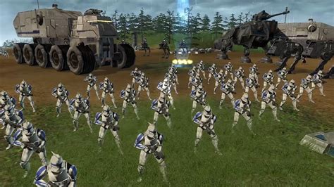 Great Clone Battle! - Star Wars Empire at War Clone Wars Mod - YouTube