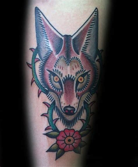 60 Coyote Tattoos For Men - Canis Latrans Design Ideas