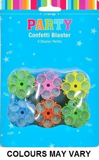 Confetti Blaster Shooter Refills (Pk 6) | Shop 10,000+ Party Products ...