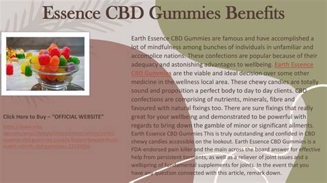 PPT - Earth Essence CBD Gummies PowerPoint Presentation, free download ...