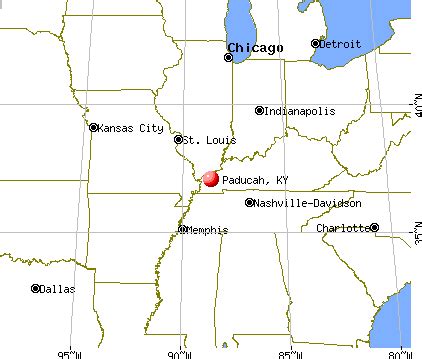 Map Of Paducah Kentucky