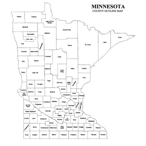 Printable Mn County Map