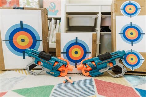 Nerf Target Practice + Free Target Printable - Friday We're In Love