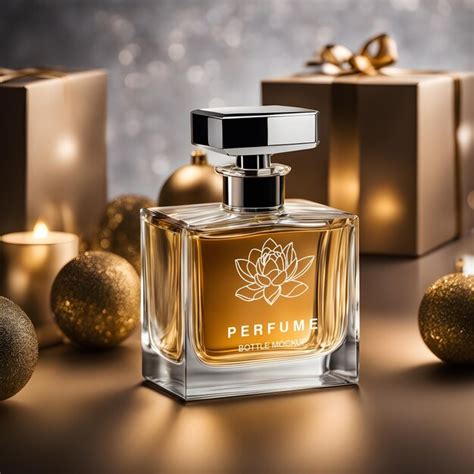 Premium PSD | Luxurious christmas perfume christmas