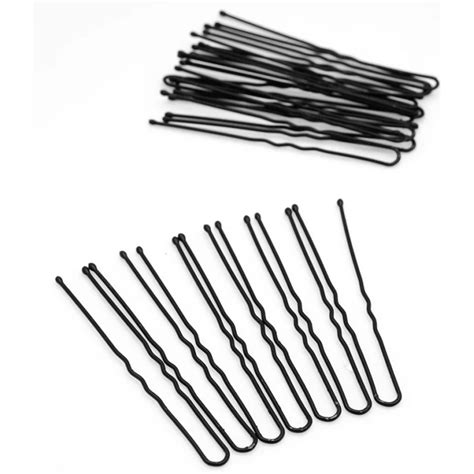 20Pcs Black Metal Thin U Shape Hair Clips For Women Hairpins Hair Pins Hairstyles Hair ...