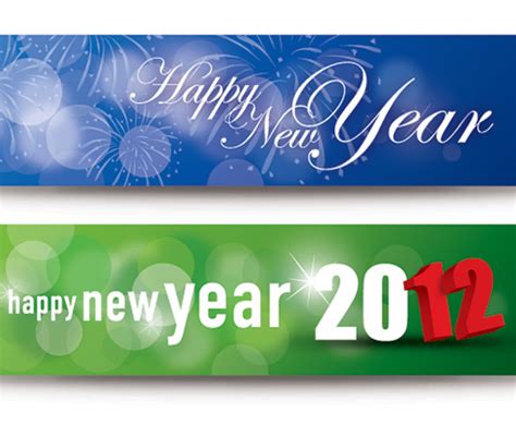 Happy New Year Banners Vector Art & Graphics | freevector.com