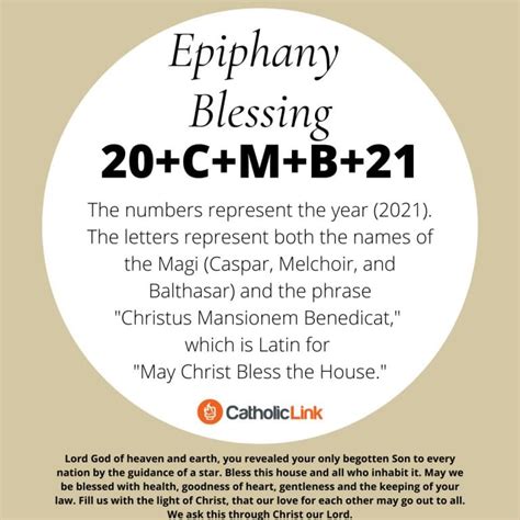 Epiphany Home Blessing And Prayer Service 2021 - Catholic-Link