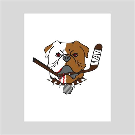 SHORESY Sudbury Bulldogs Logo , an art print by RazZohar Weissman - INPRNT