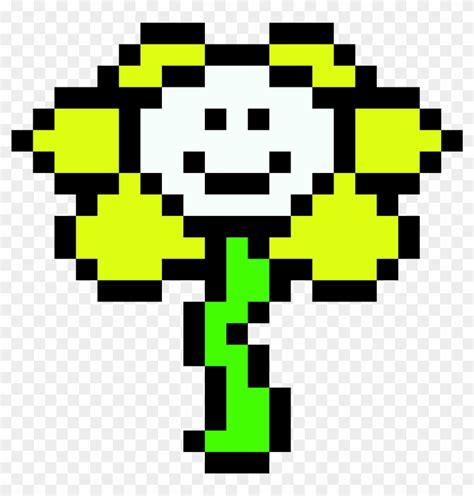 Flowey - Flowey Undertale Pixel Art, HD Png Download - 2700x2800 ...