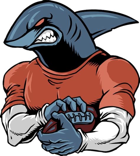 Shark football | Premium Vector