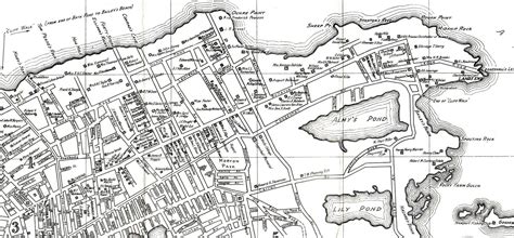 Early 1920's map of Newport with names of cottage owners. | Rhode ...