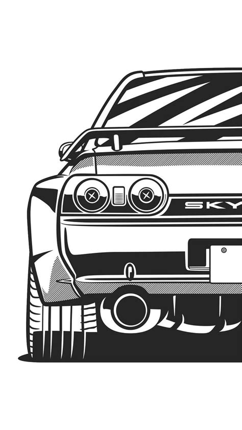 Pin de LB-TAROU en GT‐R | Nissan skyline, Cómo dibujar coches, Dibujos de autos faciles