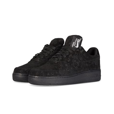 LOUIS VUITTON NIKE AIR FORCE 1 LOW BLACK SNEAKER BY VIRGIL ABLOH, LOUIS ...