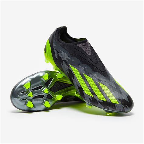 adidas X Crazyfast.1 Laceless FG - Core Black/Team Solar Yellow 2/Grey Five - Football Shirt ...