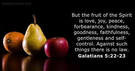 Galatians 5:22-23 - KJV - Bible verse of the day - DailyVerses.net