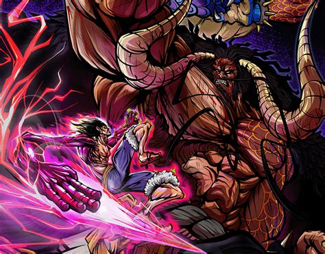 Luffy vs Kaido Fanart on Behance | Luffy, Fan art, Kaido vs luffy