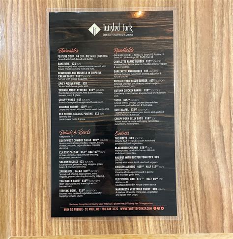 Twisted Fork Restaurant | View Our Menu | Locally Inspired Cuisine ...