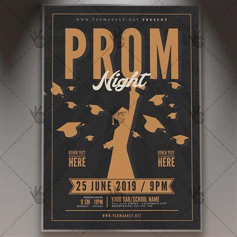 Prom Night Party Flyer - PSD Template | PSDmarket