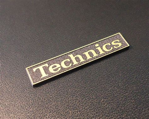 Technics Logo Emblem Badge GOLD Color Brushed 3M Adhesive 34 X - Etsy