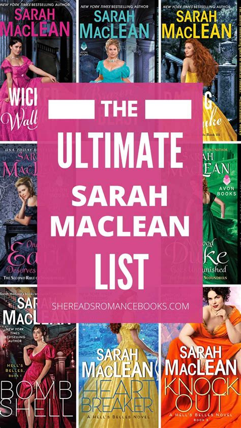 Sarah MacLean Books: The Complete List of Her Historical Romance Novels – She Reads Romance Books