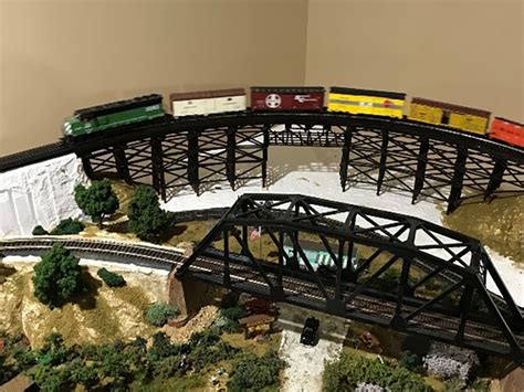 HO scale trestle bridge — Model railroad layouts plans