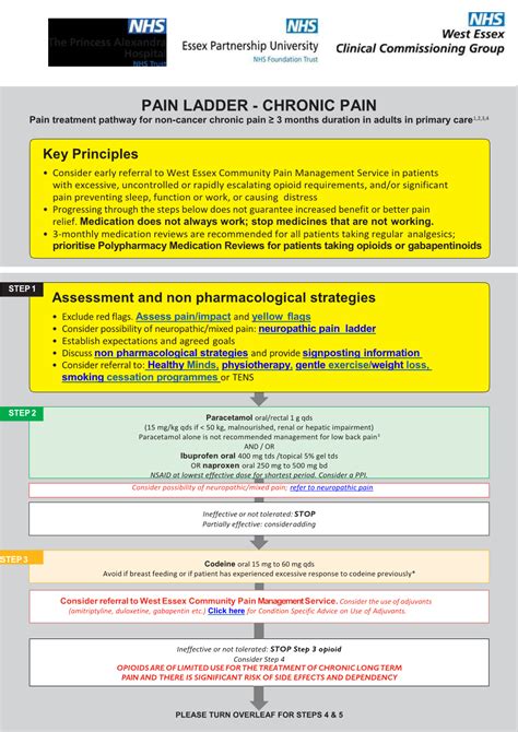 PAIN LADDER - CHRONIC PAIN 1,2,3,4 Pain Treatment Pathway for Non-Cancer Chronic Pain ≥ 3 Months ...