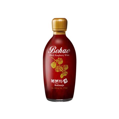 Buy Bohae Black Raspberry Wine Bokbunja 375mL | Online | Soju.com.au