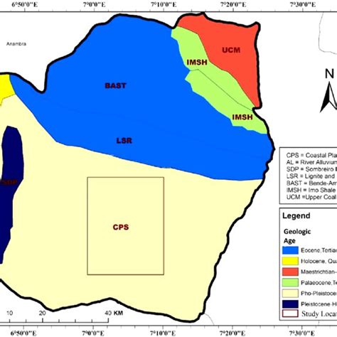 Map of Imo State showing geological units | Download Scientific Diagram