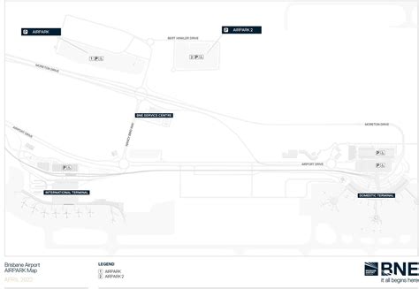 Parking Brisbane International Airport map BNE