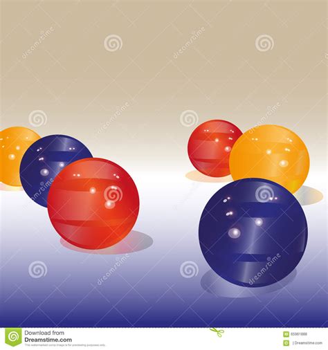 Colored-balls-a stock vector. Illustration of flow, bright - 65961888