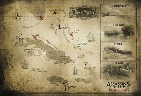 Assassin’s Creed 4: Black Flag’s Map Shows New Areas For Exploration ...