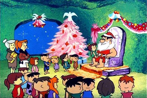 Scenes from "A Flintstone Christmas" 1965 04 | Flintstone christmas, Christmas cartoons, Flintstones