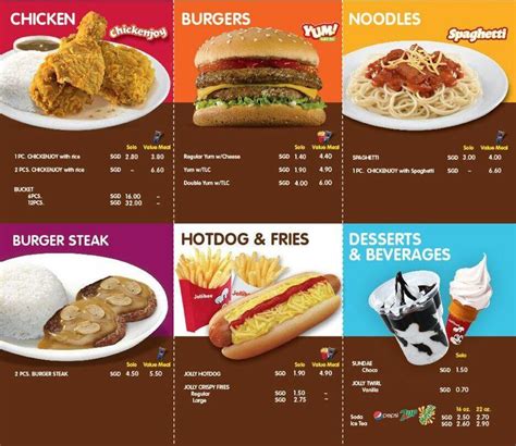 Jollibee Menu Value Meal