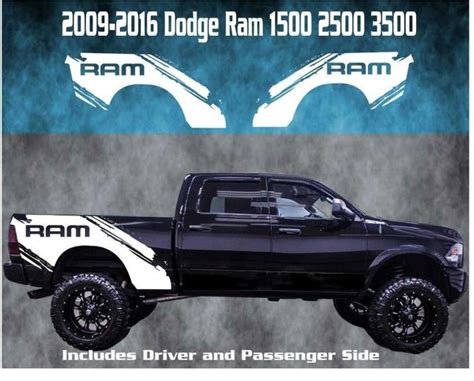 Dodge Ram Graphics Decals And Emblems Concept in 2020 | Dodge ram 1500 ...