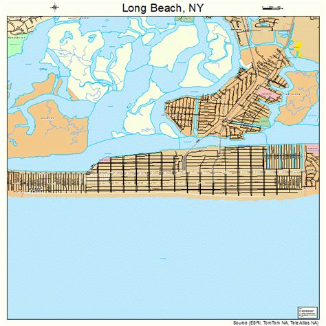 Long Beach New York Street Map 3643335