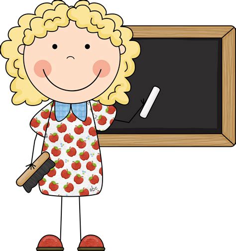 Kindergarten Teacher Clip Art | Teacher cartoon, Free school clipart, Teacher picture