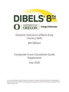 DIBELS 8th Edition Composite Score Calculation Guide ... / dibels-8th-edition-composite-score ...