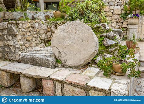 The Stone from the Tomb of Jesus Stock Photo - Image of dolomite, pots ...