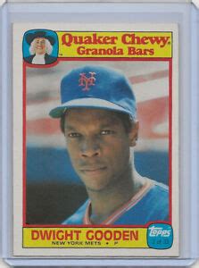 DWIGHT GOODEN 1986 TOPPS QUAKER CHEWY GRANOLA BARS #2 FREE SHIPPING | eBay