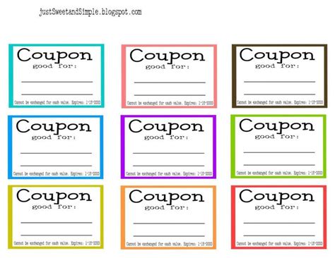 Love Coupon Template For Word | Coupon template, Coupon book, Free coupon template