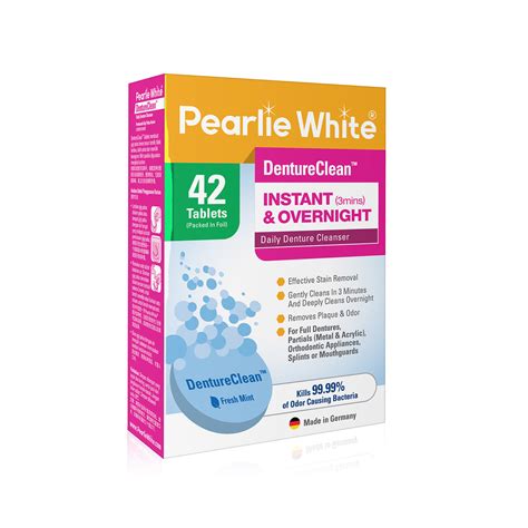 DentureClean - Denture Cleansing Tablets 42pcs | Pearlie White